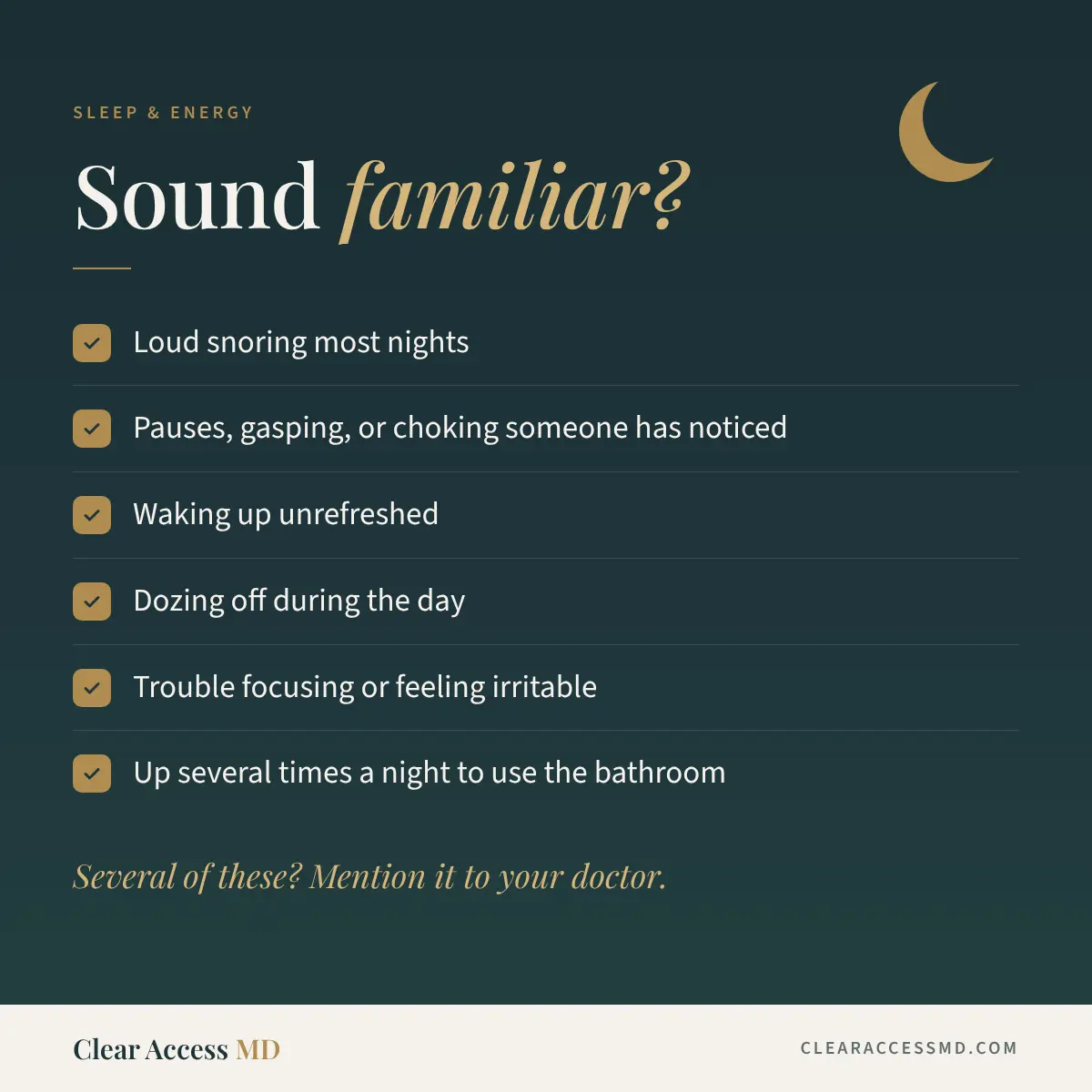 Signs Checklist