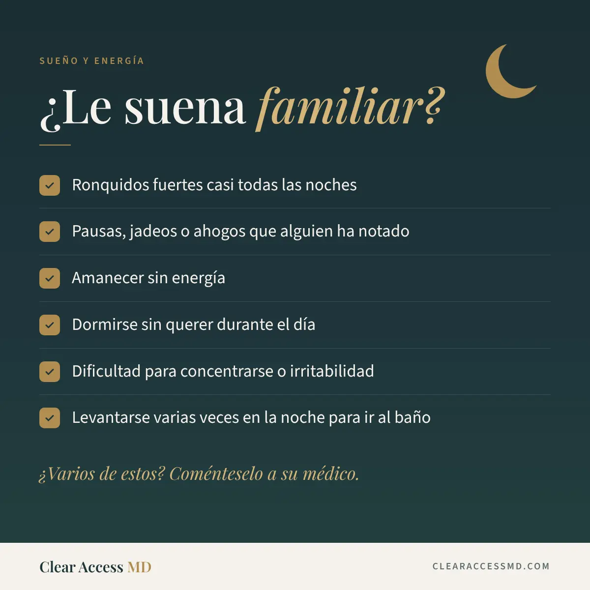 Lista de Señales